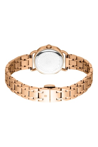 Stalen Quartz Horloge - Roségoudkleurig en Grijs