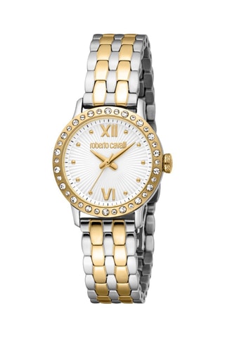 Stalen Quartz Horloge - Zilverkleurig en Goudkleurig