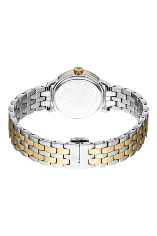 Stalen Quartz Horloge - Zilverkleurig en Goudkleurig