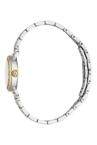 Stalen Quartz Horloge - Zilverkleurig en Goudkleurig