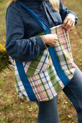 Shopper Delvaux - Donkergroen