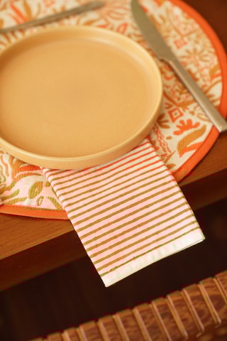 2 Placemats Chirico - Oranje - 37 cm