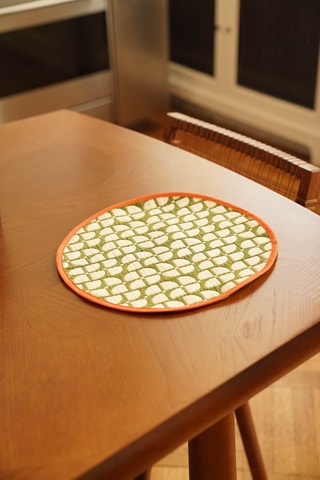 2 Placemats Chirico - Lichtgroen - 37 cm