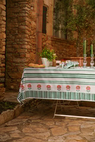 2 toallas de tocador Alechinsky - Verde - 40 x 40 cm