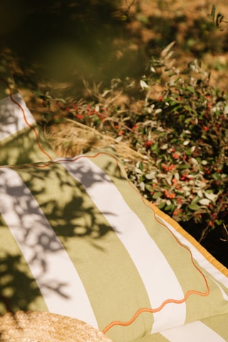 Sierkussenhoes Perry - Olijfgroen - 40 x 60 cm