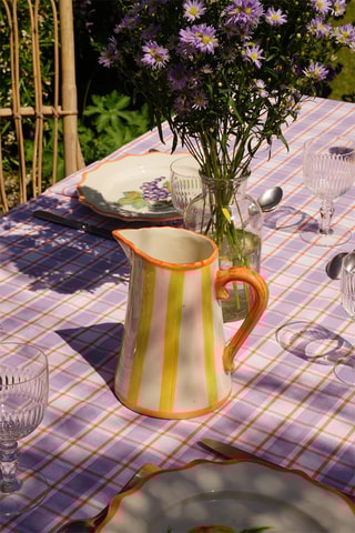 Mantel Klee - Blanco y violeta