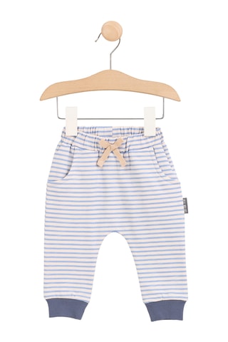 Pantalón - Blanco y celeste