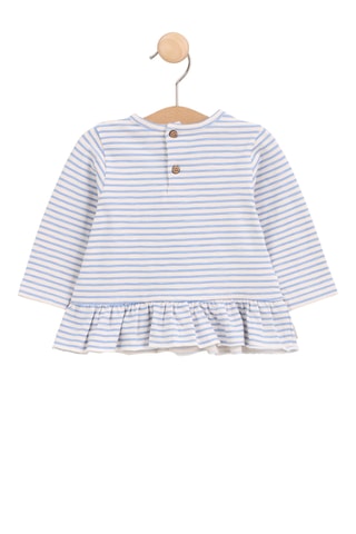 Camiseta - Celeste y blanco