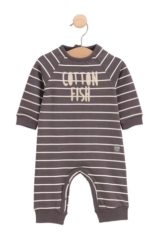 Pelele - Gris oscuro y crudo