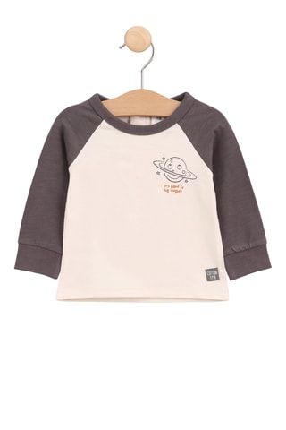 Camiseta - Blanco y marrón