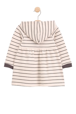 Vestido sudadera con capucha - Blanco