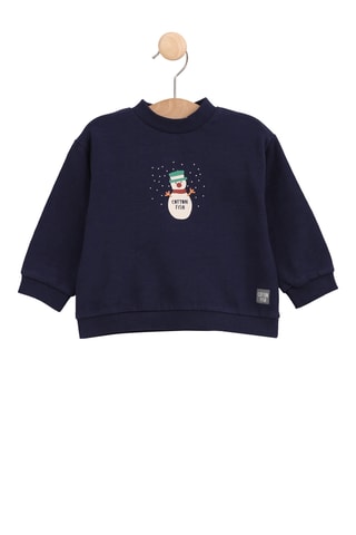 Sudadera - Azul marino y blanco