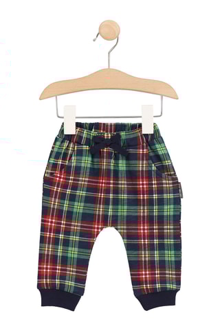 Pantalón - Azul marino y verde