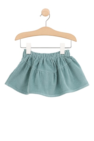 Falda de terciopelo - Verde agua