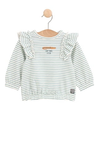 Sudadera - Verde agua y blanco