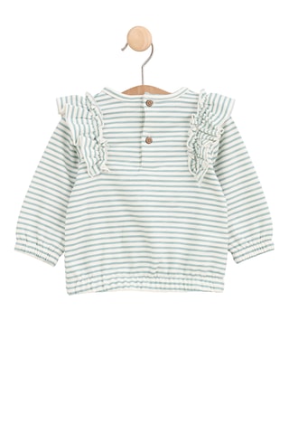 Sudadera - Verde agua y blanco