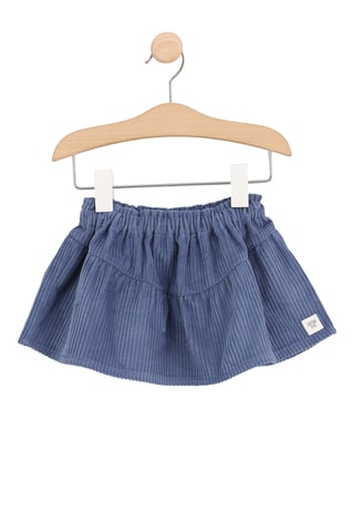 Falda de terciopelo - Azul marino