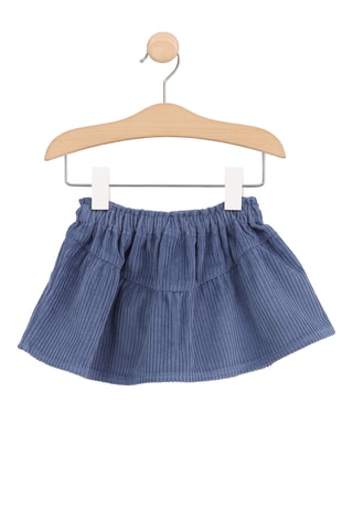 Falda de terciopelo - Azul marino