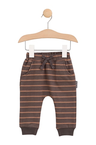 Pantalón - Gris oscuro y marrón