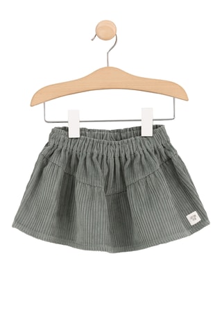 Falda de terciopelo - Verde oscuro