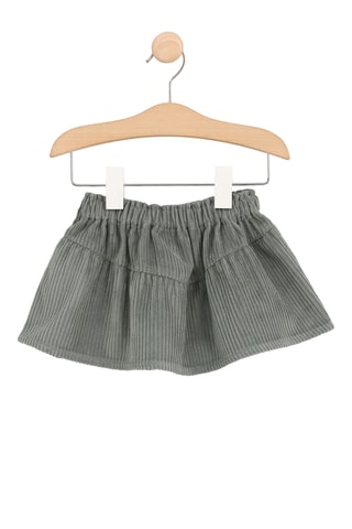 Falda de terciopelo - Verde oscuro