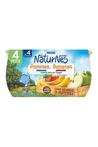 6 x Compotes Pommes & bananes - 520 g