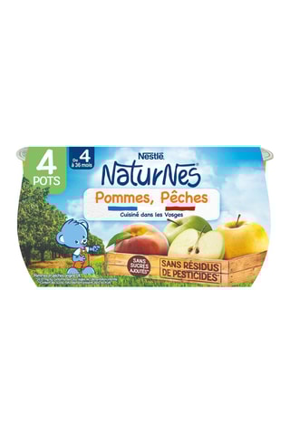 6 x Compotes Pommes & pêches - 520 g