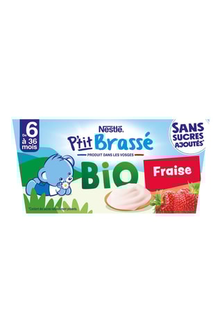 4 x P'tit Brassé à la fraise Bio - 360 g