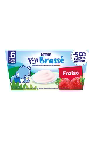 3 x P'tit Brassé bio Fraise - 360 g