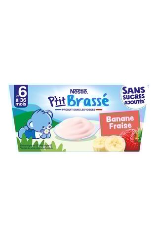 3 x	P'tit Brassé Banane Fraise - 360 g