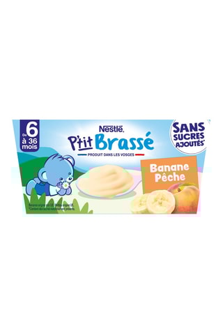 3 x	P'tit Brassé Pêche Banane - 360 g