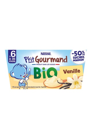 3 x P'tit Gourmand Bio Vanille - 360 g