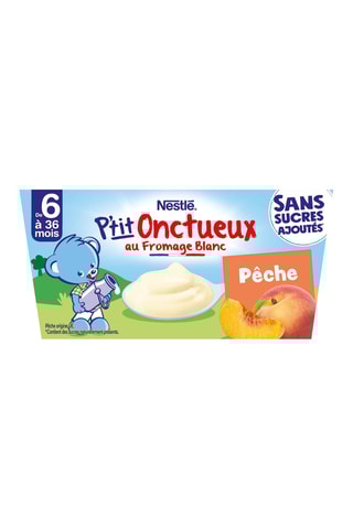 3 x P'tit Onctueux au fromage blanc Pêche - 360 g