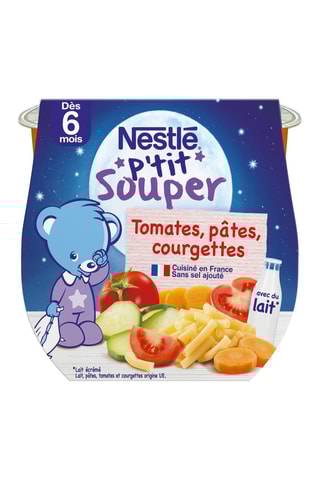 4 x	Tomates, pâtes et courgettes - 2 x 200 g