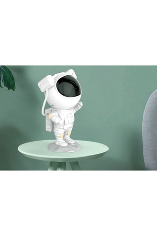 Astronauta projetor de ambiente estrelado animado Branco