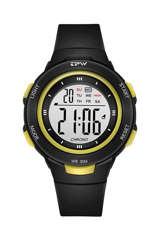 Relógio digital em quartzo de silicone Exia Cronómetro - Preto