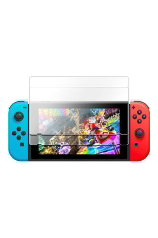 2 películas de proteção em vidro temperado Nintendo Switch