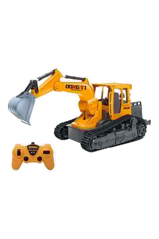 Retroescavadora telecomando com efeitos sonoros e luminosos
