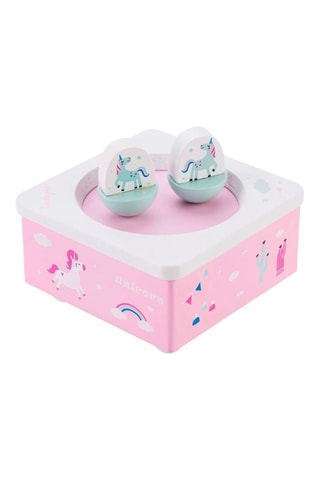 Caixa de música em madeira Modelo Fantasia - Rosa