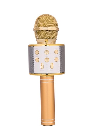 Micro Karaoke Bluetooth Dourado - TechKidz