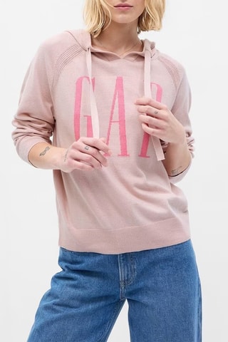 Maglia con cappuccio - Rosa