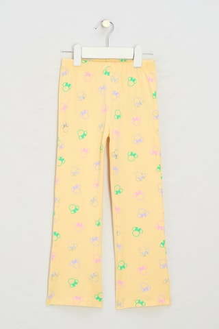 Pantaloni in cotone bio - Giallo