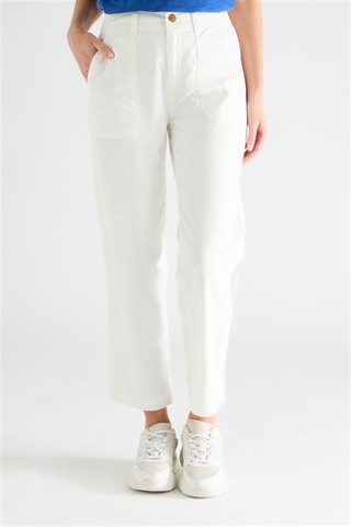 Pantaloni straight - Bianco