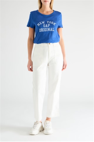 Pantaloni straight - Bianco