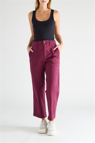 Pantaloni straight - Bordeaux