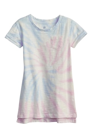 Abito t-shirt tie and dye - Viola