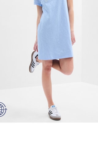 Abito t-shirt - Celeste