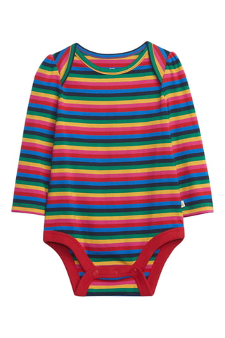 Body in cotone bio - Rosso e verde