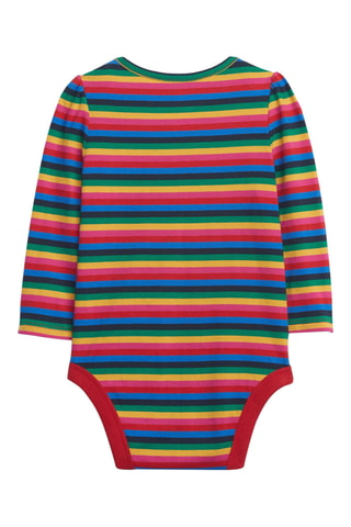 Body in cotone bio - Rosso e verde