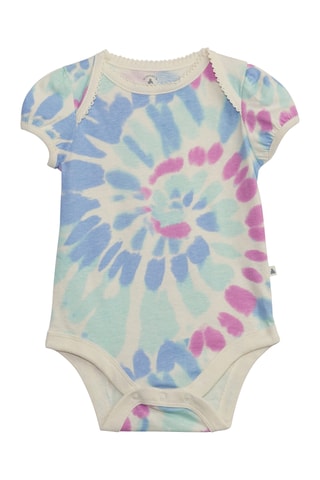 Body tie and dye - Ecrù e celeste